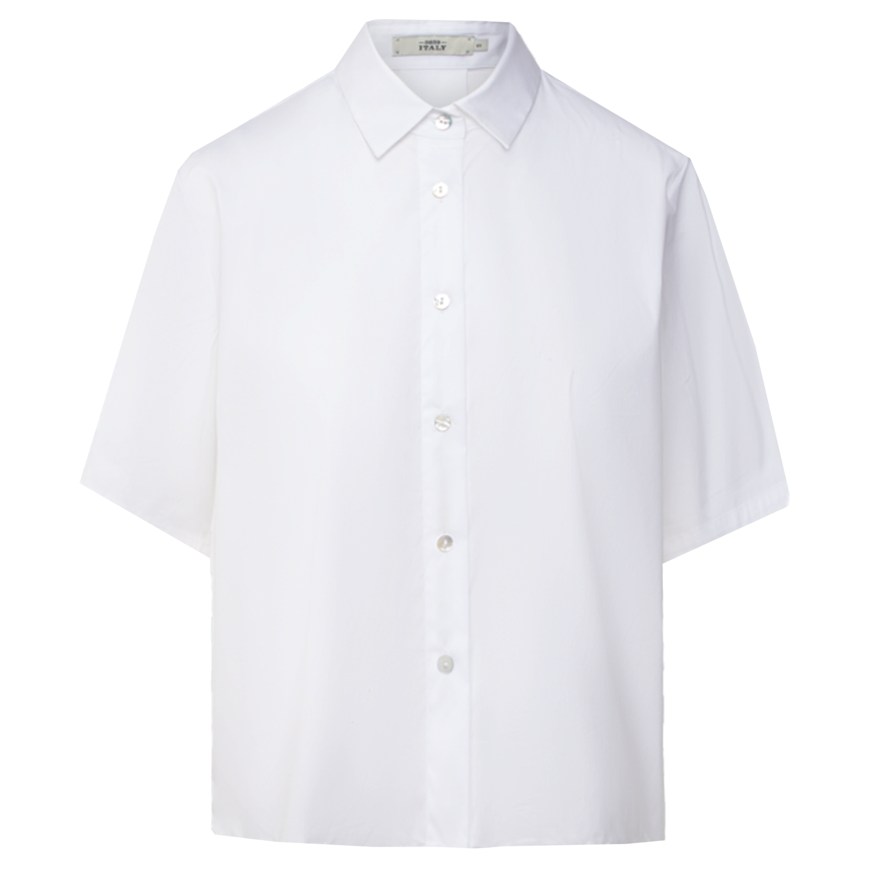 0039 ITALY Bluse BEA mit Baumwolle - Weiss
