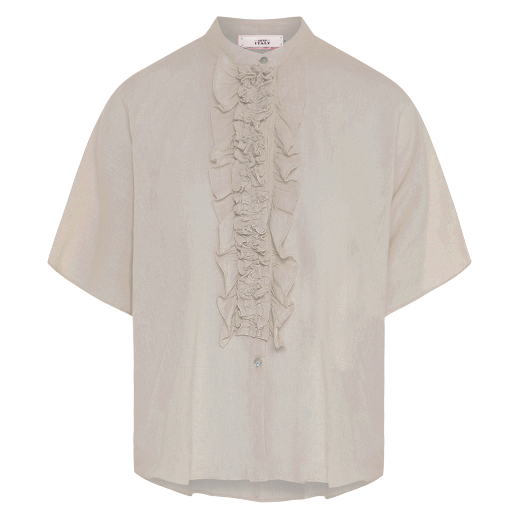 0039 ITALY Bluse DAISY aus Leinen - Beige