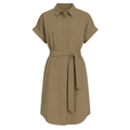 0039 ITALY Kleid DERBY mit Baumwolle - Gruen