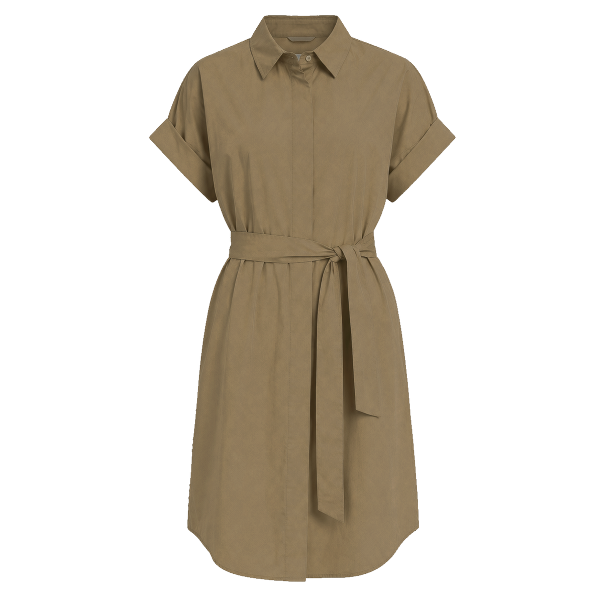 0039 ITALY Kleid DERBY mit Baumwolle - Gruen