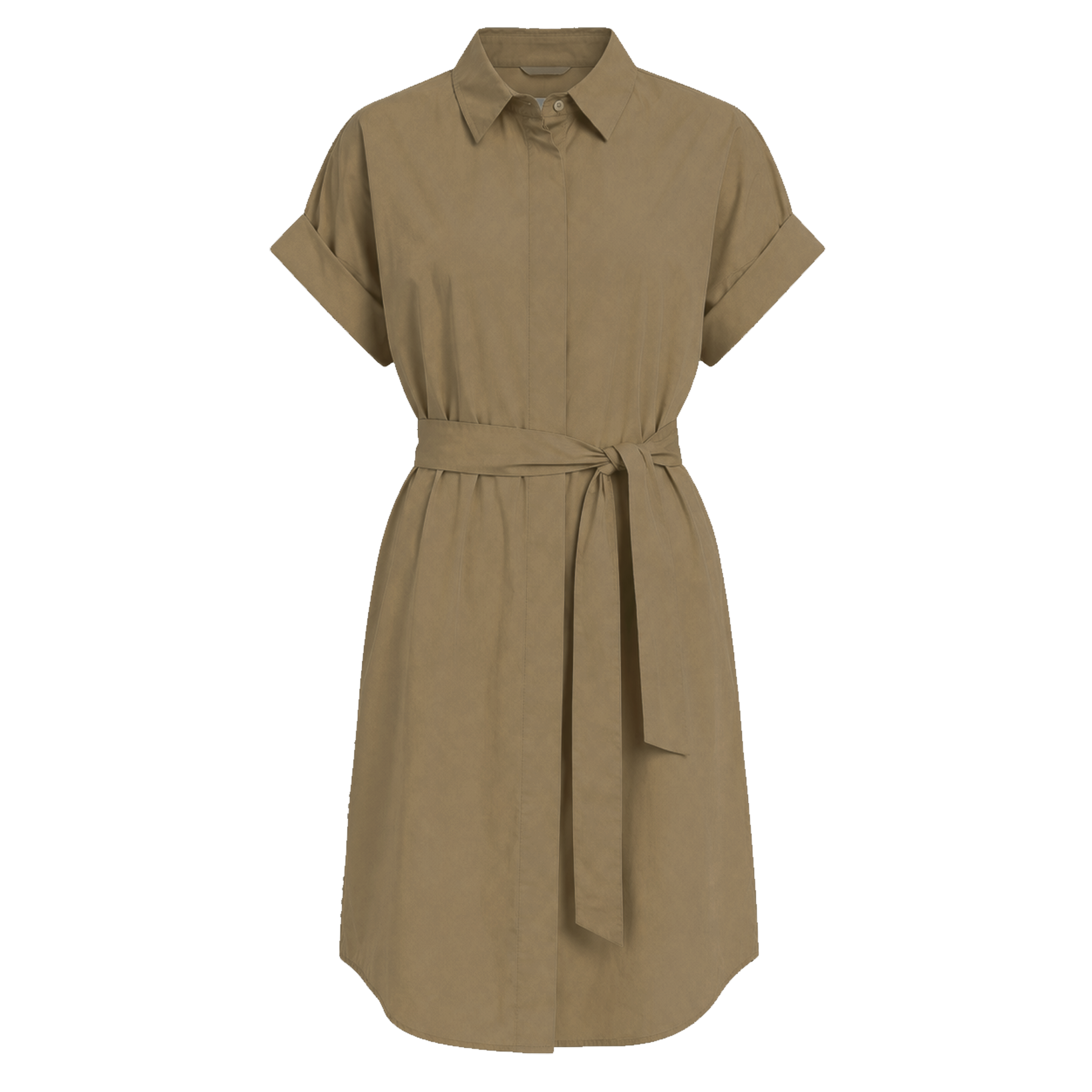 0039 ITALY Kleid DERBY mit Baumwolle - Gruen