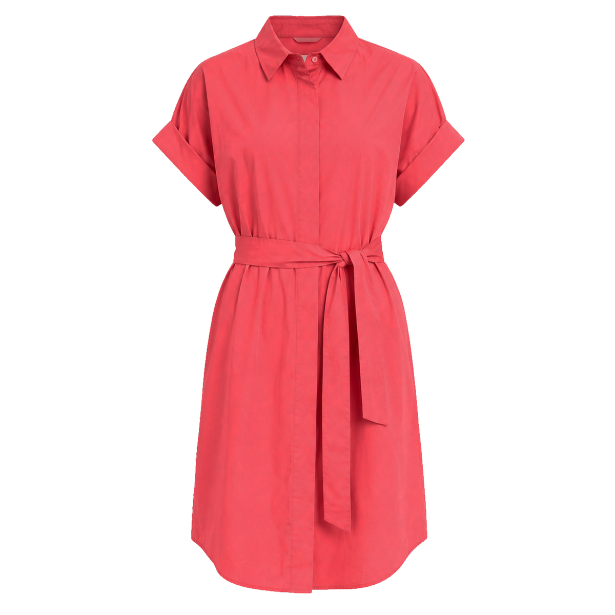 0039 ITALY Kleid DERBY mit Baumwolle - Rot