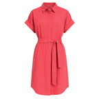 0039 ITALY Kleid DERBY mit Baumwolle - Rot