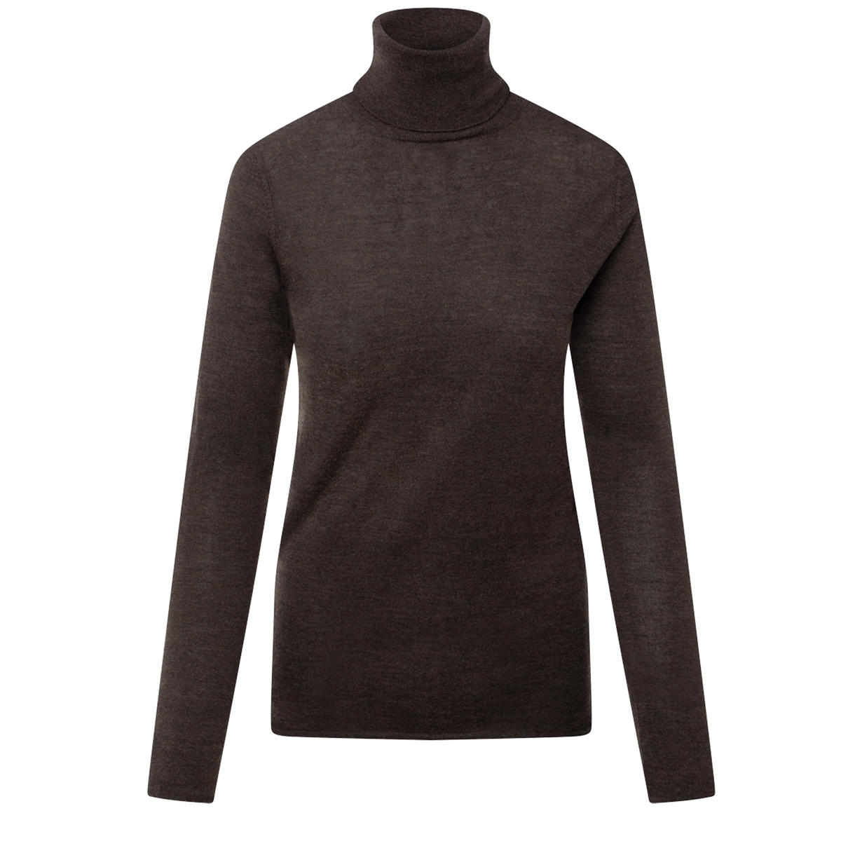 0039ITALY Rollkragenpullover WHILEY aus Wolle - Braun