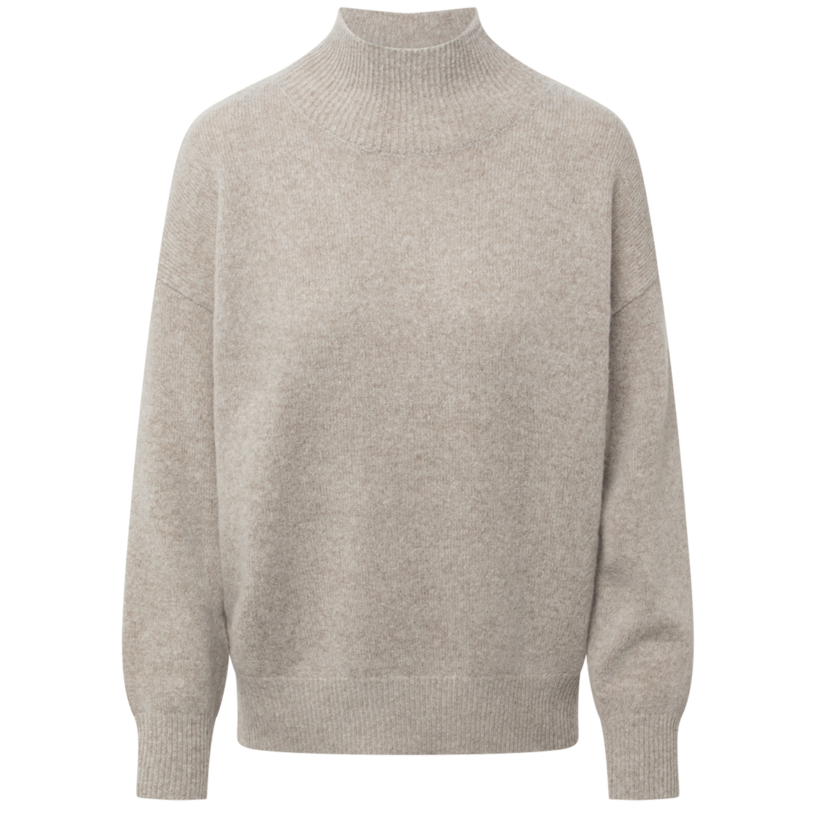0039ITALY Rollkragenpullover NINA mit Kaschmir - Beige