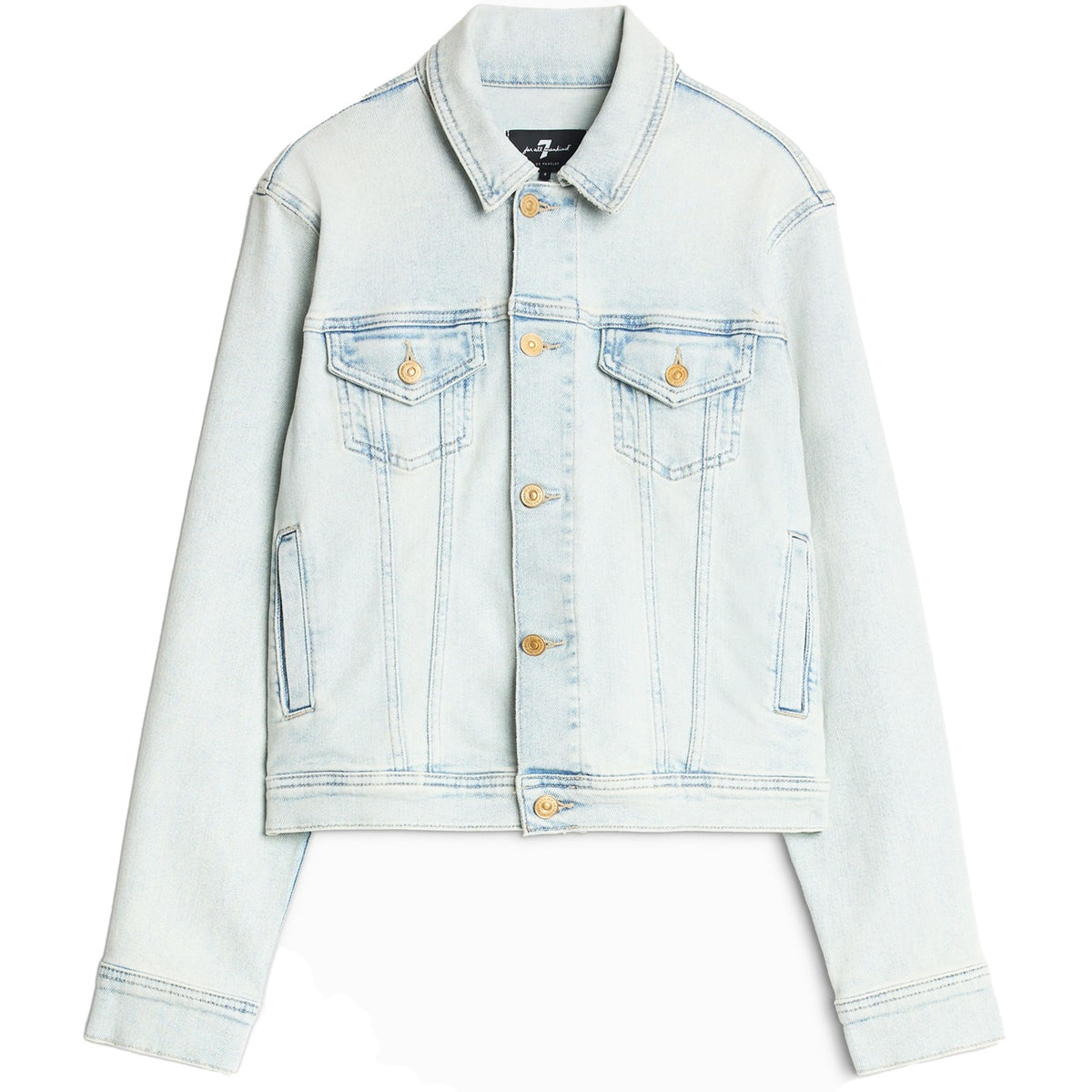 7-FOR-ALL-MANKIND-Damen-Jeansjacke-Trucker-cassic-maui-light-blau