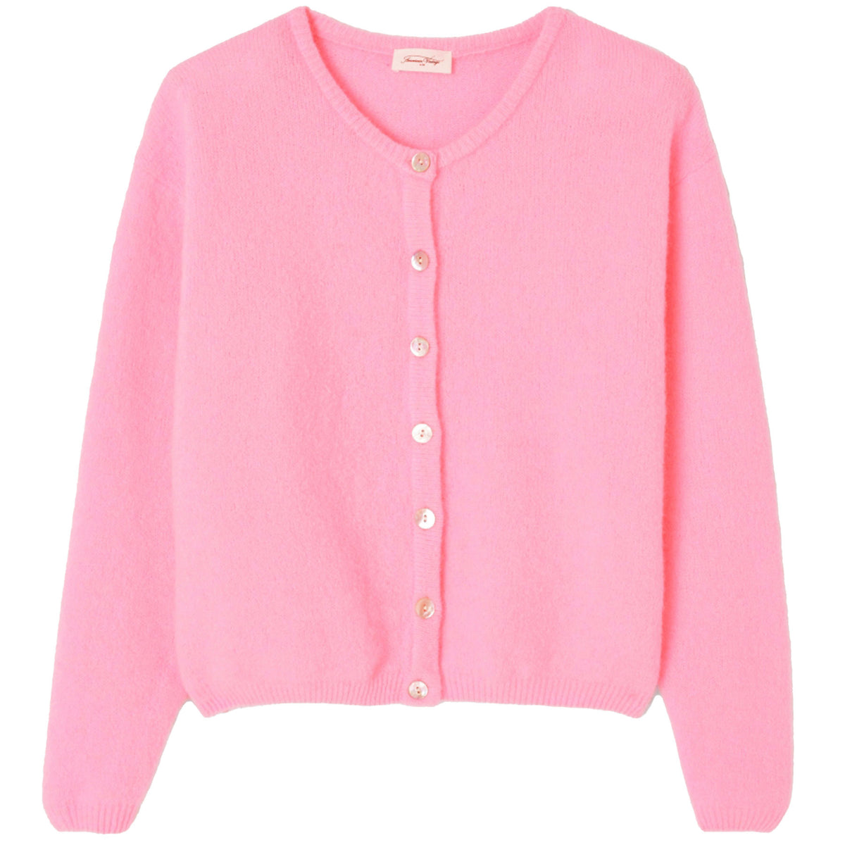 American-Vintage-damen-Cardigan-VITO19E-ROCHI-Rosa-S