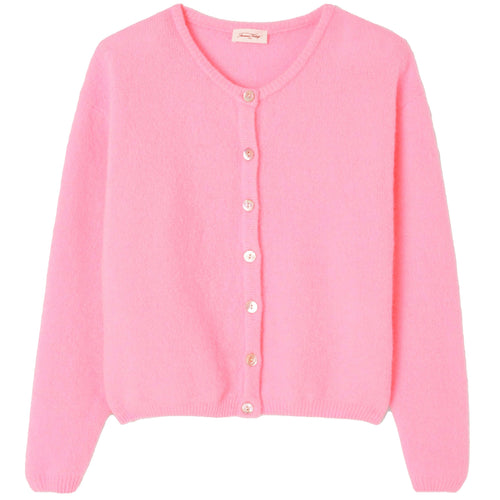 American-Vintage-damen-Cardigan-VITO19E-ROCHI-Rosa-S