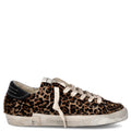 PHILIPPE MODEL Sneaker PRSX LOW aus Leder Damen in Braun - Vorderansicht