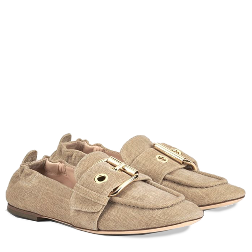 AGL Slipper MAYA aus Veloursleder - Beige