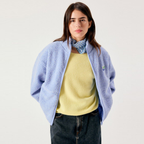 AMERICAN VINTAGE Jacke HOKTOWN aus Teddy-Fell - Givre Chine