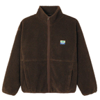 AMERICAN VINTAGE Jacke HOKTOWN aus Teddy-Fell - Marronnier Chine