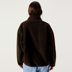 AMERICAN VINTAGE Jacke HOKTOWN aus Teddy-Fell - Marronnier Chine