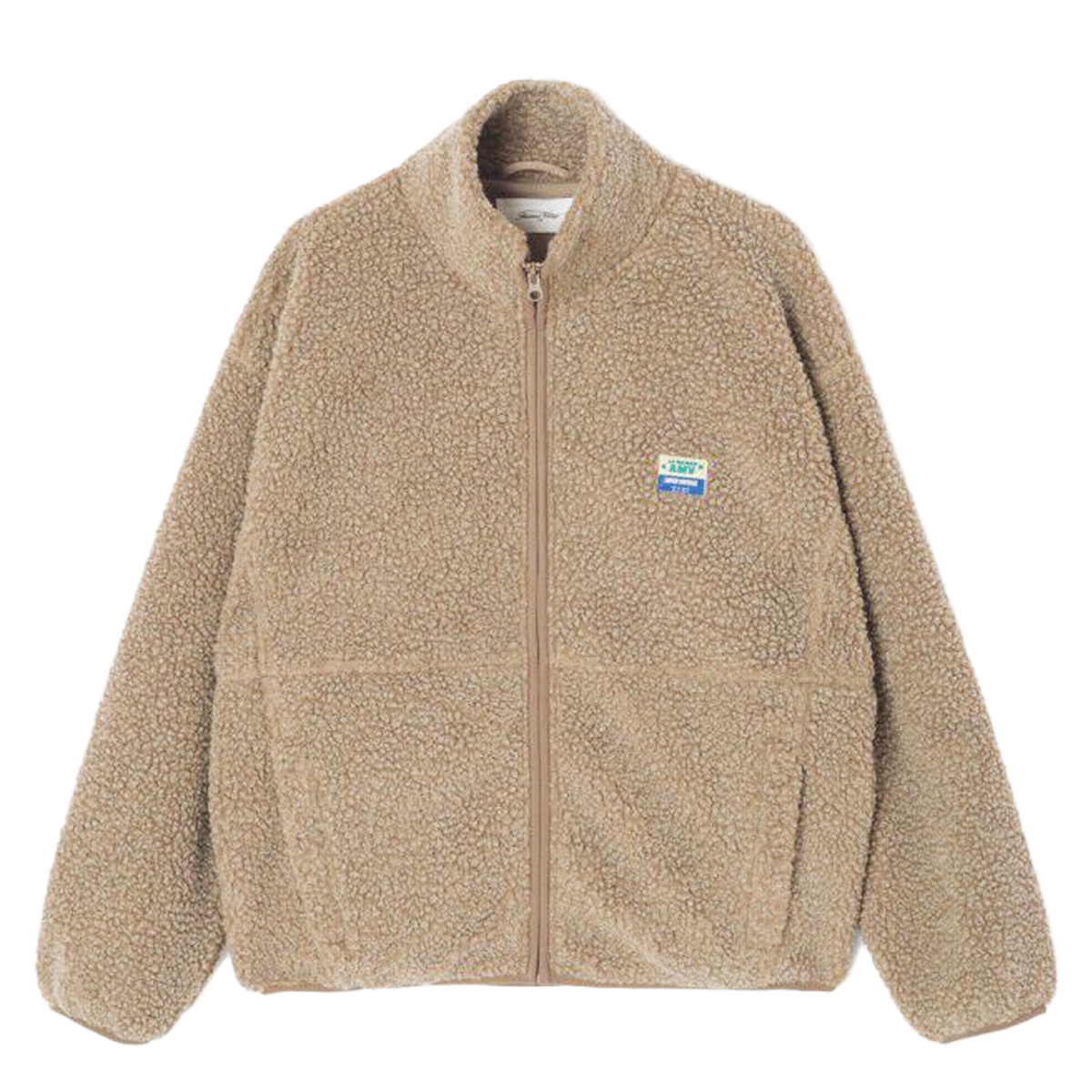 AMERICAN VINTAGE Jacke HOKTOWN aus Teddy-Fell - Muscade Chine