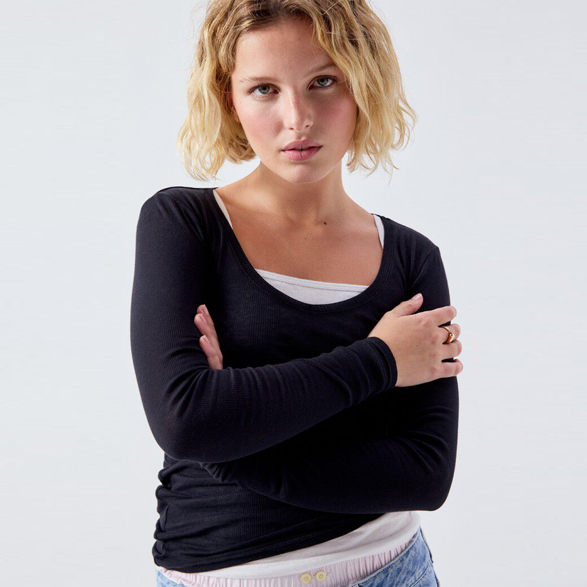 Langarmshirt MASSACHUSETTS aus Baumwolle