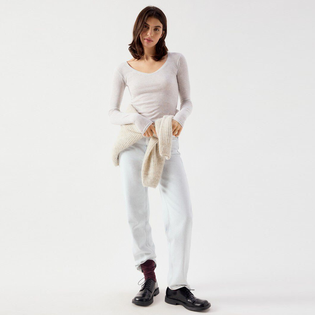 Langarmshirt MASSACHUSETTS aus Baumwolle