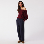 AMERICAN VINTAGE Pullover DAMSVILLE mit Wolle - Cerisier Chine – Foto 2