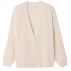 AMERICAN VINTAGE Cardigan EAST mit Alpaka - Nacre Chine