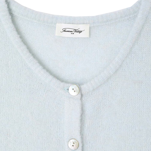 AMERICAN VINTAGE Cardigan VITOW mit Alpaka - Blau