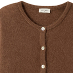 AMERICAN VINTAGE Cardigan VITOW mit Alpaka - Chocolat Chine