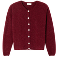AMERICAN VINTAGE Cardigan VITOW mit Alpaka - Cerisier Chine