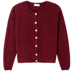 AMERICAN VINTAGE Cardigan VITOW mit Alpaka - Cerisier Chine