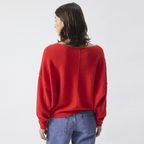 AMERICAN VINTAGE Pullover DAMSVILLE mit Wolle - Fraise