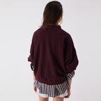 AMERICAN VINTAGE Sweatshirt ATUBAY aus Baumwolle- Lie De Vin – Foto 3