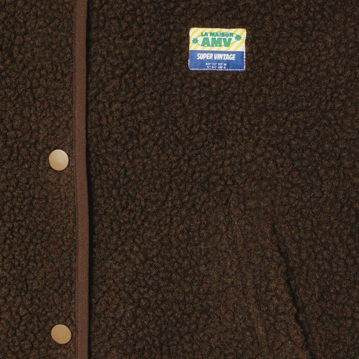 AMERICAN VINTAGE Weste HOKTOWN aus Teddy-Fell - Marronnier Chine – Foto 2