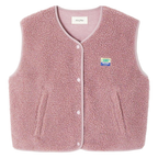 AMERICAN VINTAGE Weste HOKTOWN aus Teddy-Fell - Altrosa