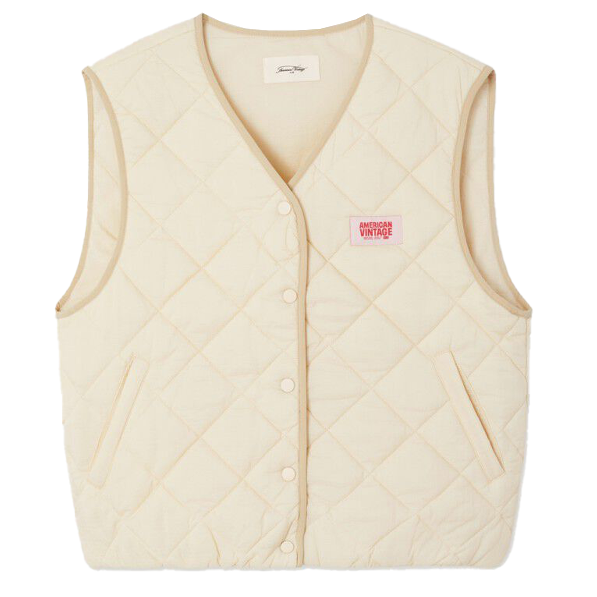 AMERICAN VINTAGE Weste YUPIBAM - Creme