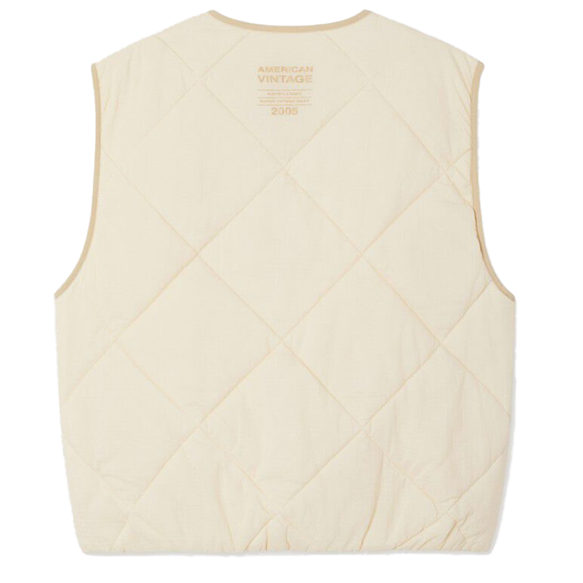 AMERICAN VINTAGE Weste YUPIBAM - Creme