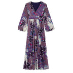 ba-sh-damen-kleid-bossy-ethnoprint-lila-violett-gemustert-boss-0181-1