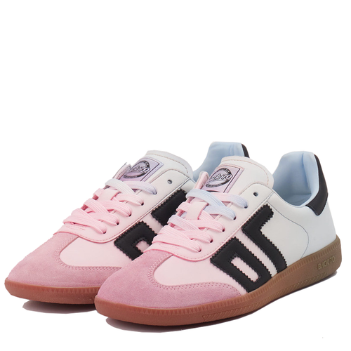 BACK70 Sneaker CLOUD RAINBOW aus Leder - Pink/Sky