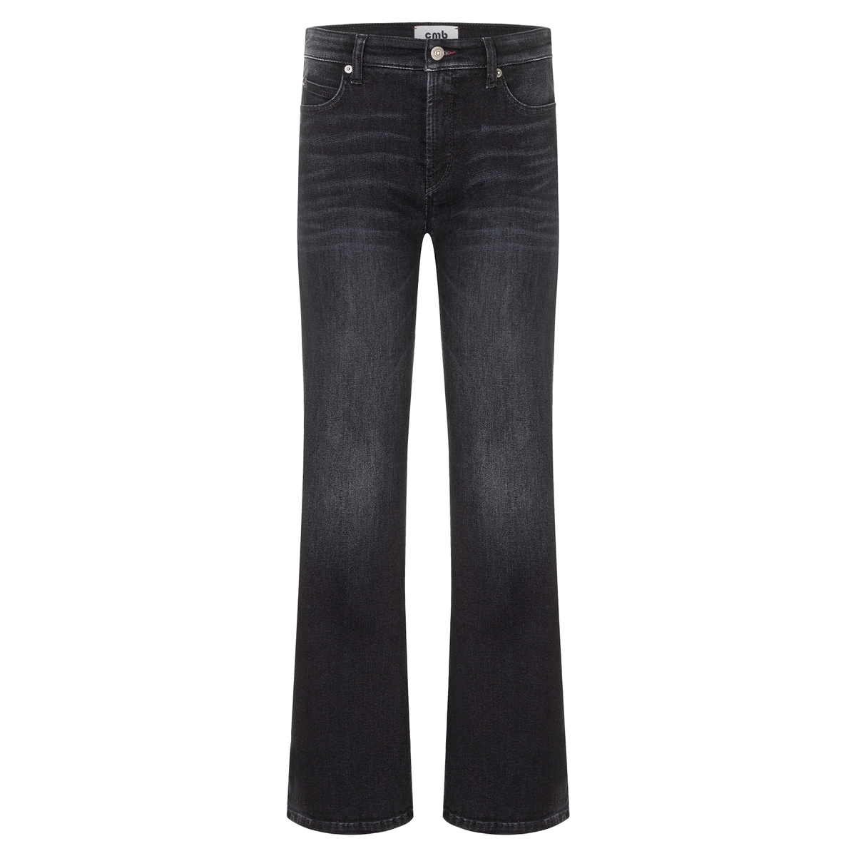 CAMBIO Jeans PARIS FLARED Mid Waist Damen in Schwarz - Vorderansicht