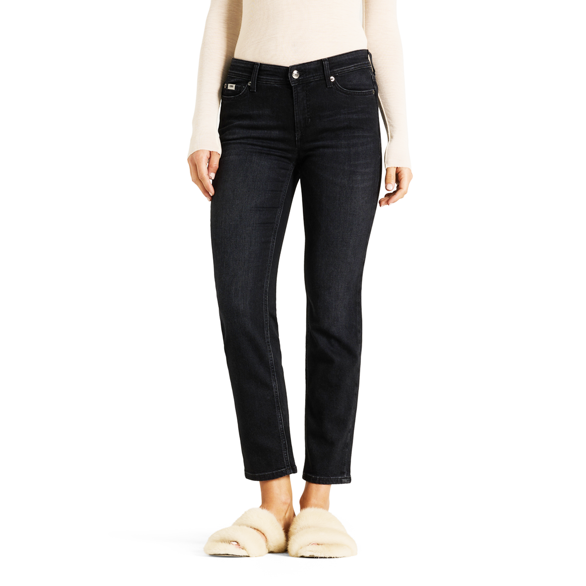 Jeans PIPER CROPPED Mid Waist - Blau