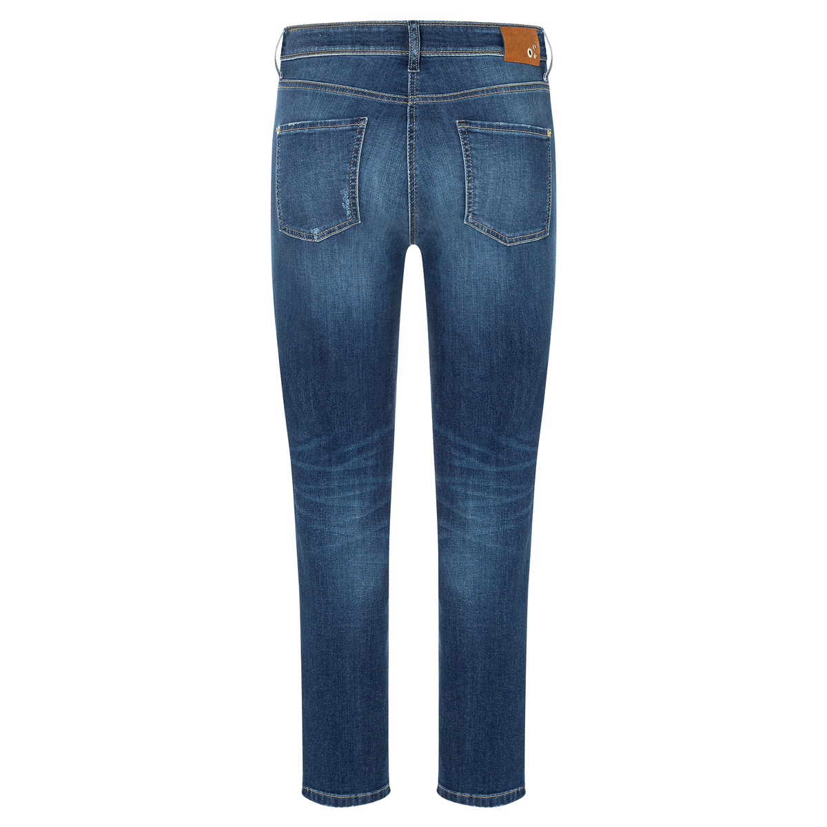 CAMBIO Jeans PIPER SHORT Mid Waist Damen in Blau - Rückansicht