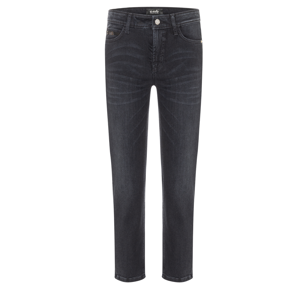 CAMBIO Jeans PIPER SHORT Mid Waist Damen in Blau - Vorderansicht