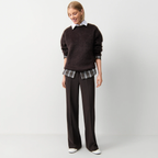 CAMBIO Hose AMELIE mit Baumwolle - Braun
