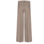 CAMBIO Hose AMELIE mit Baumwolle Damen in Braun - Rückansicht