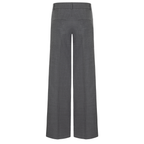 CAMBIO Hose AMELIE mit Wolle Damen in Grau - Rückansicht