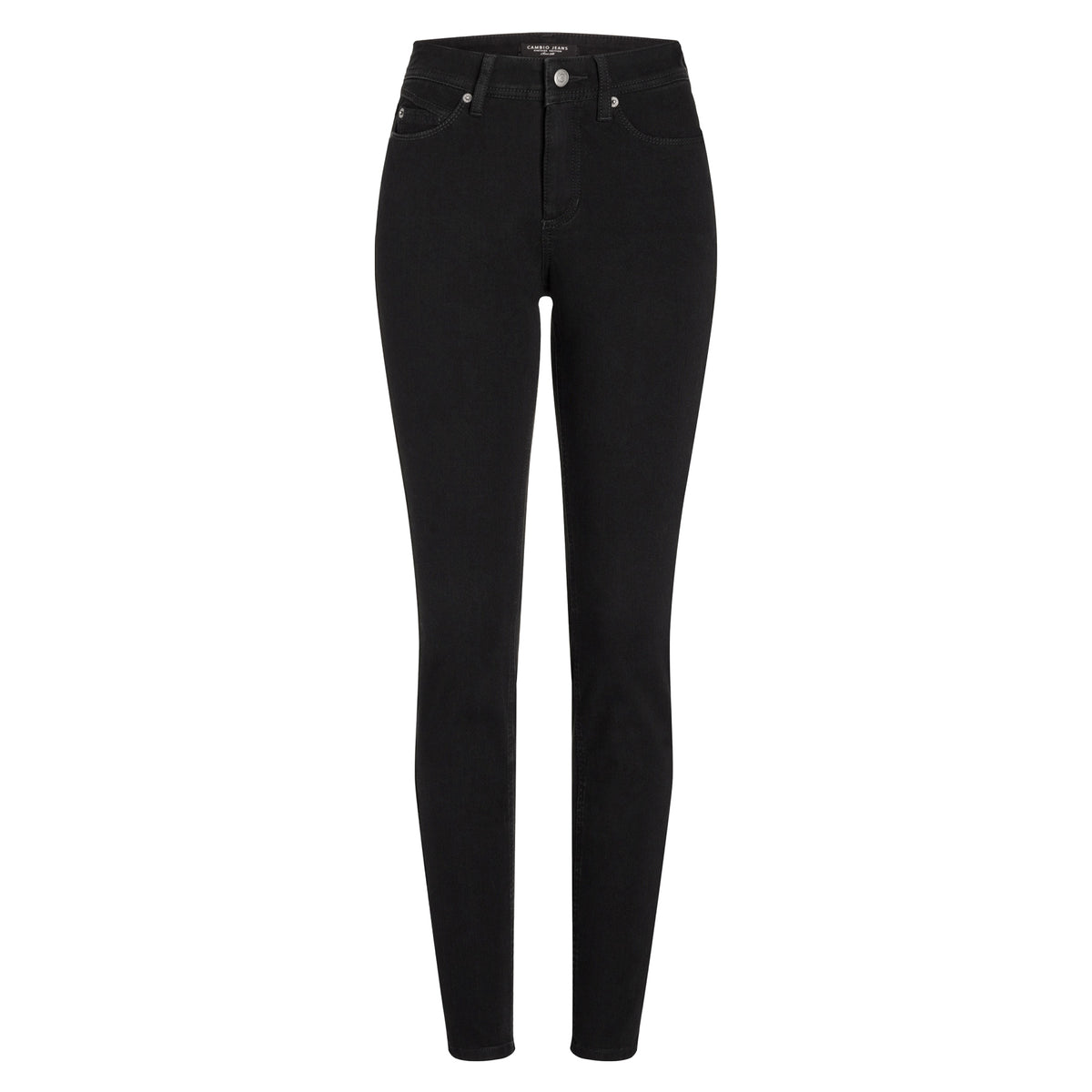 CAMBIO Jeans PARLA Mid Waist Damen in Schwarz - Vorderansicht