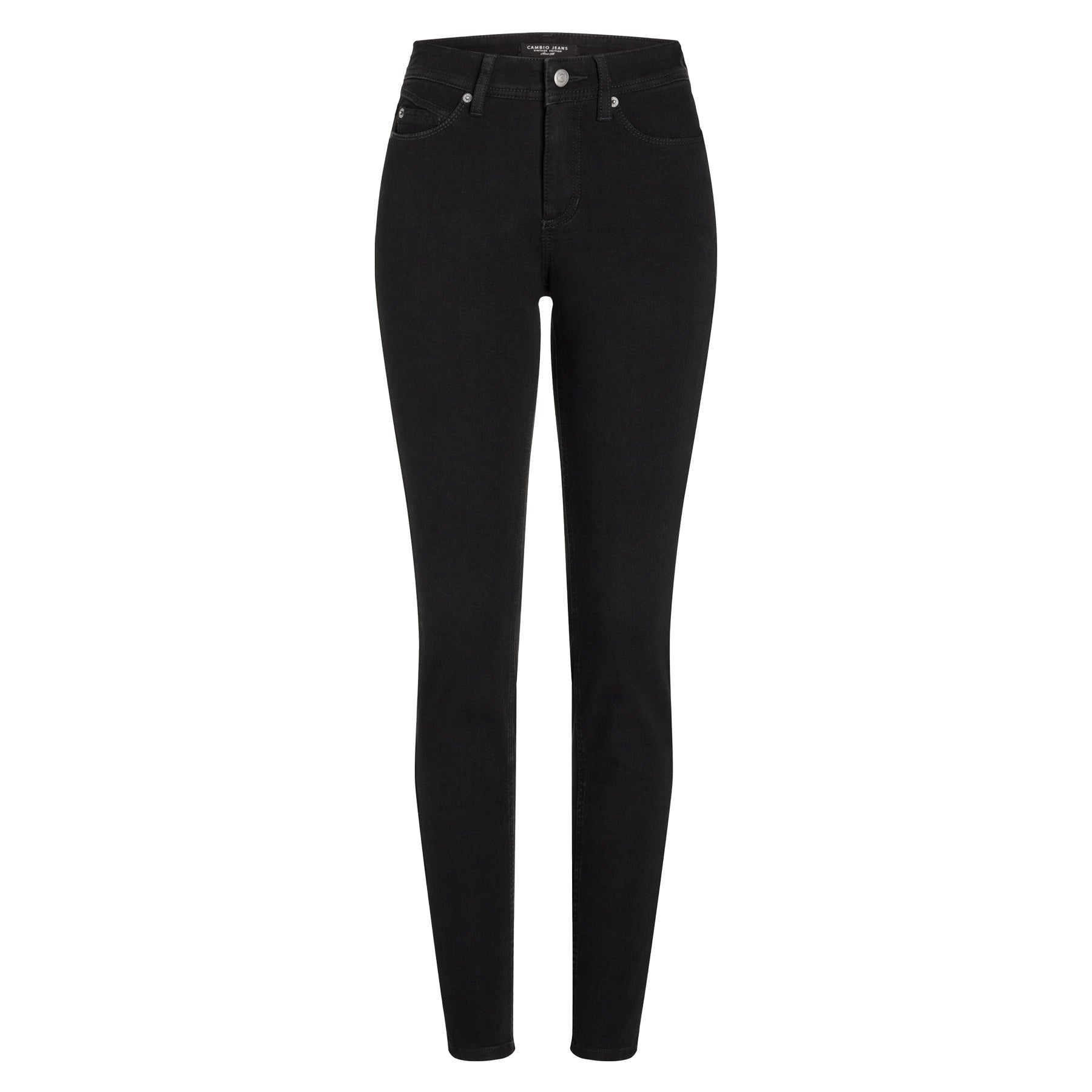 CAMBIO Jeans PARLA Mid Waist Damen in Schwarz - Vorderansicht