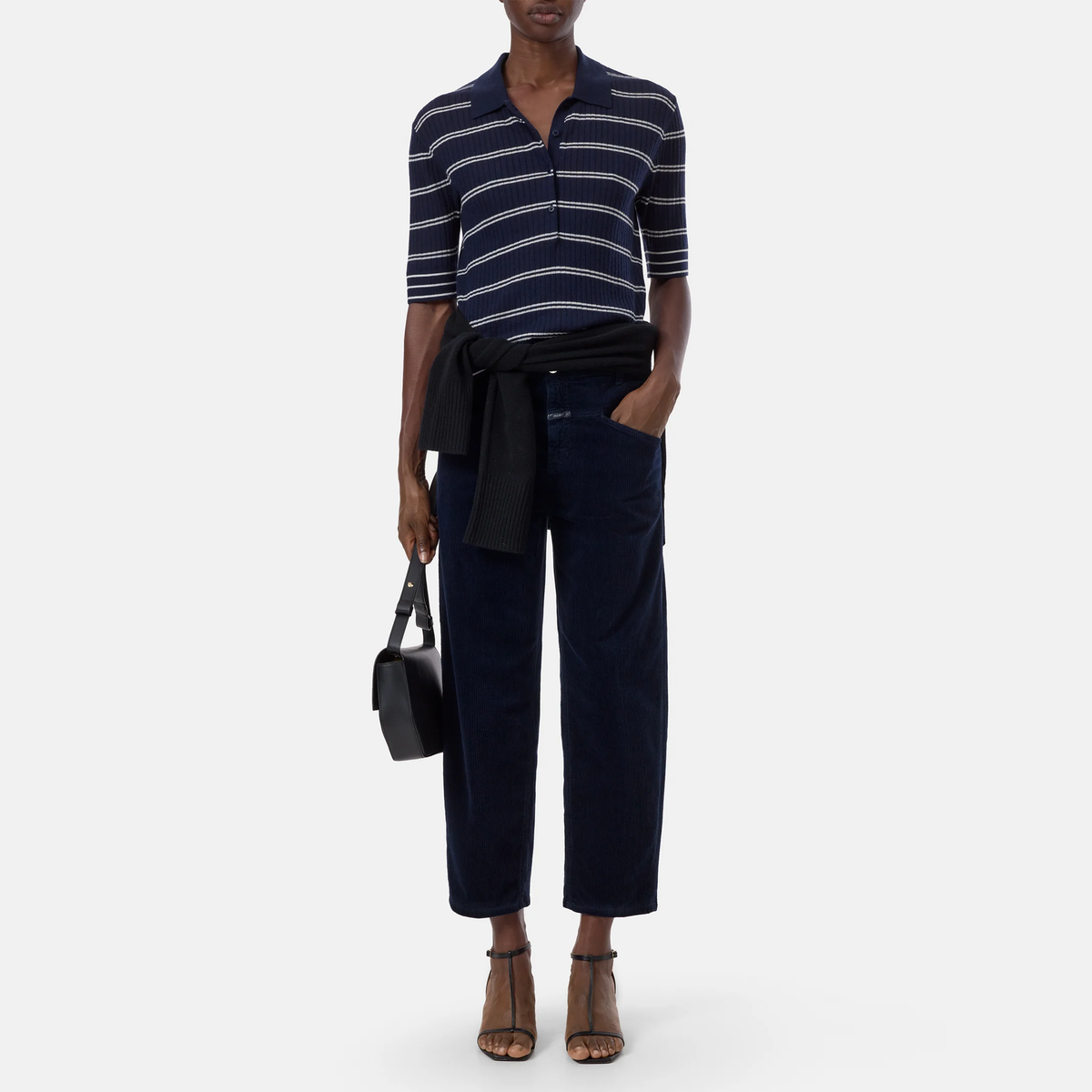 CLOSED Cordhose STOVER-X Mid Waist - Blau