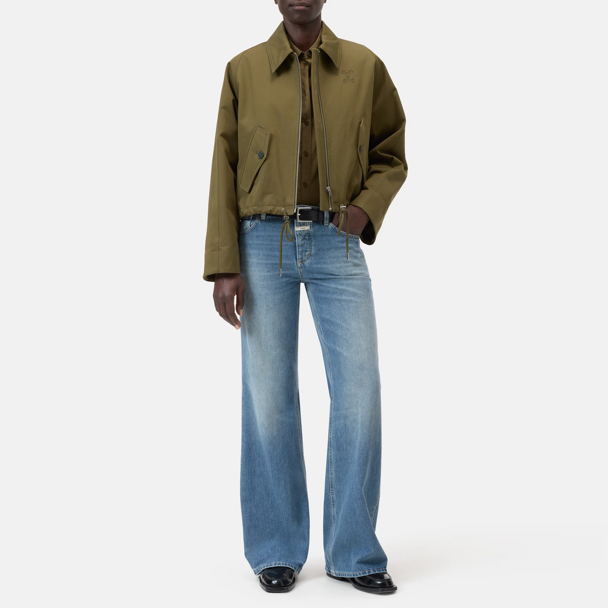 CLOSED Jeans GILLAN Mid Waist Damen in Blau - Rückansicht