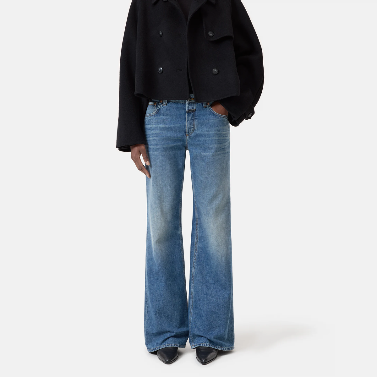 CLOSED Jeans GILLAN Mid Waist Damen in Blau - Rückansicht