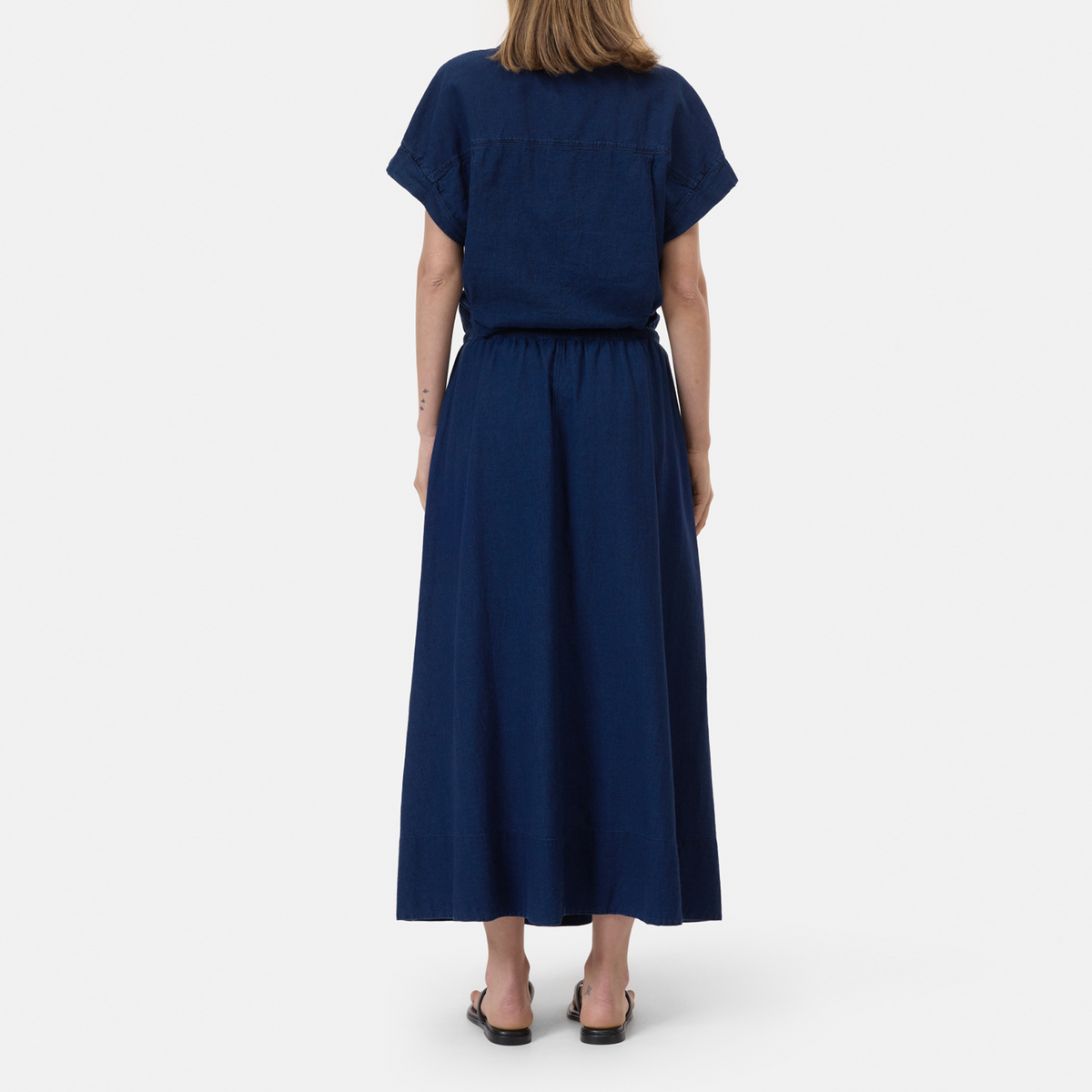 CLOSED Jeansrock mit Leinen - Blau