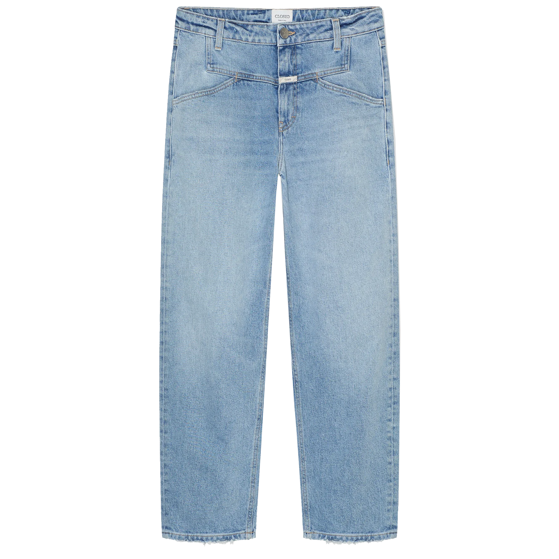 CLOSED Damen Jeans STOVER-X Wide Leg in Mid Blue – Vorderansicht