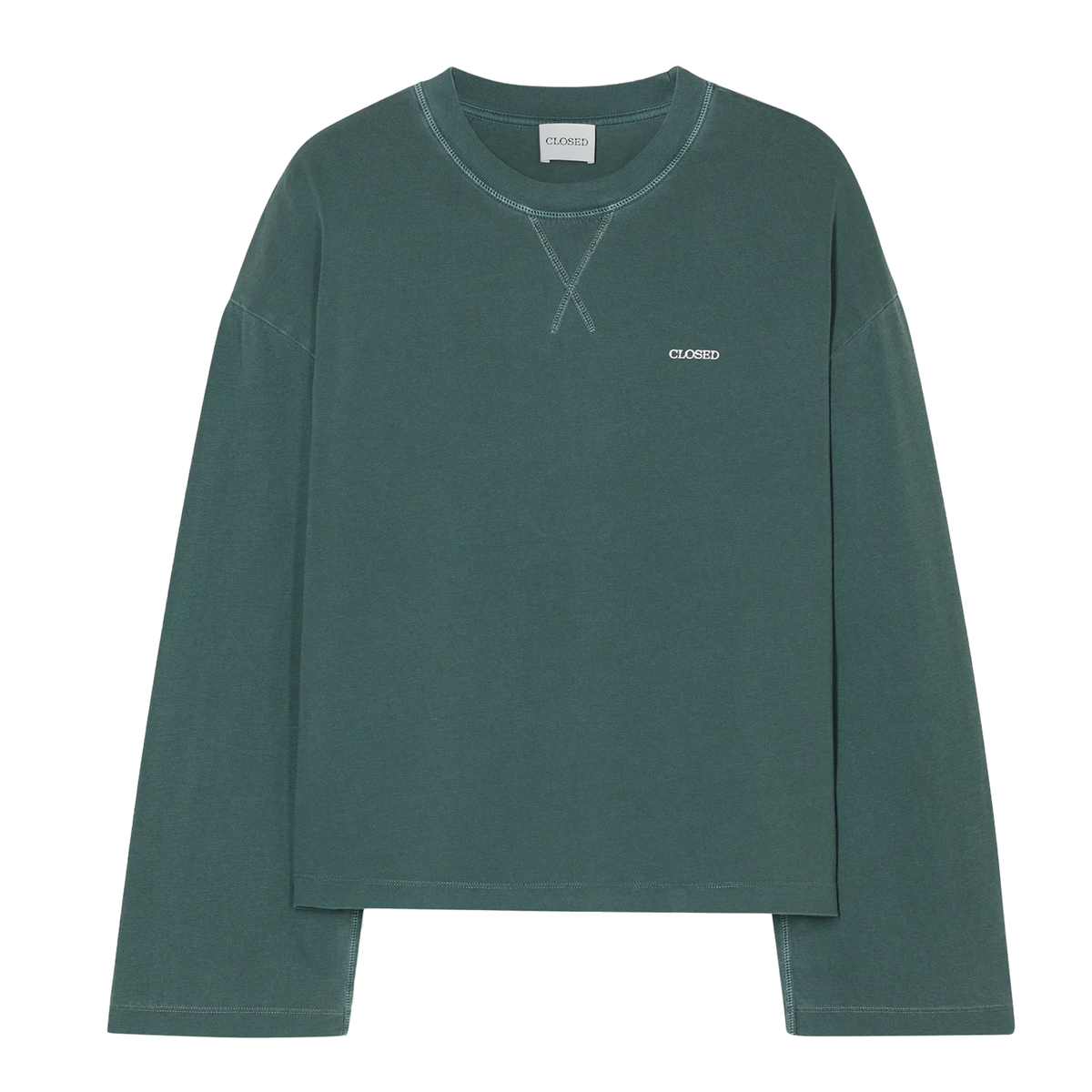CLOSED Langarmshirt aus Bio-Baumwolle - Shadow Green