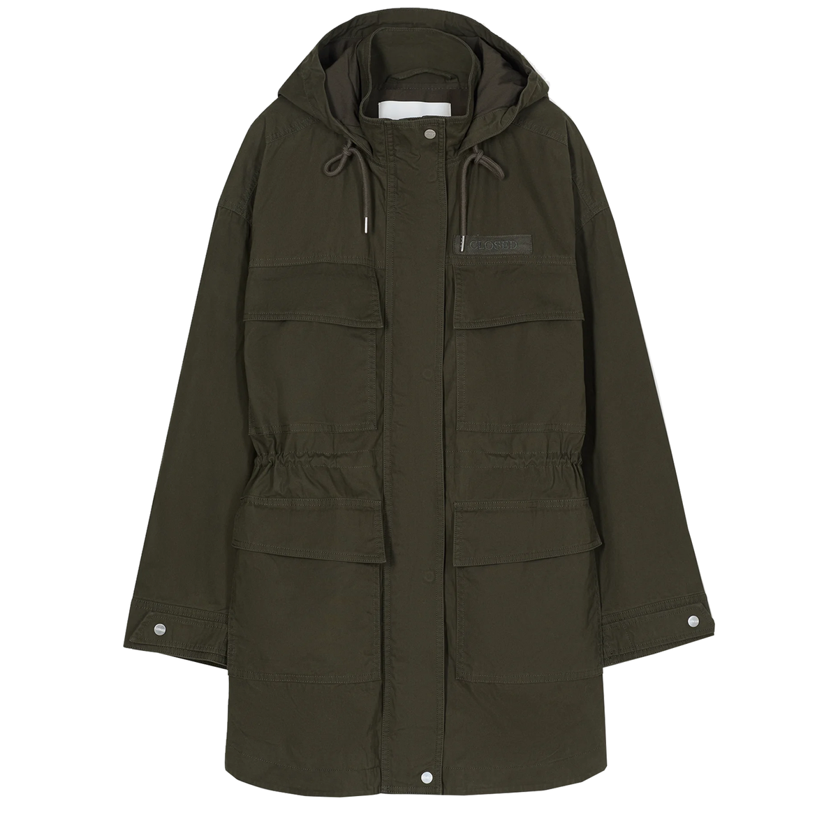 CLOSED Parka aus Baumwolle - Dusty Olive